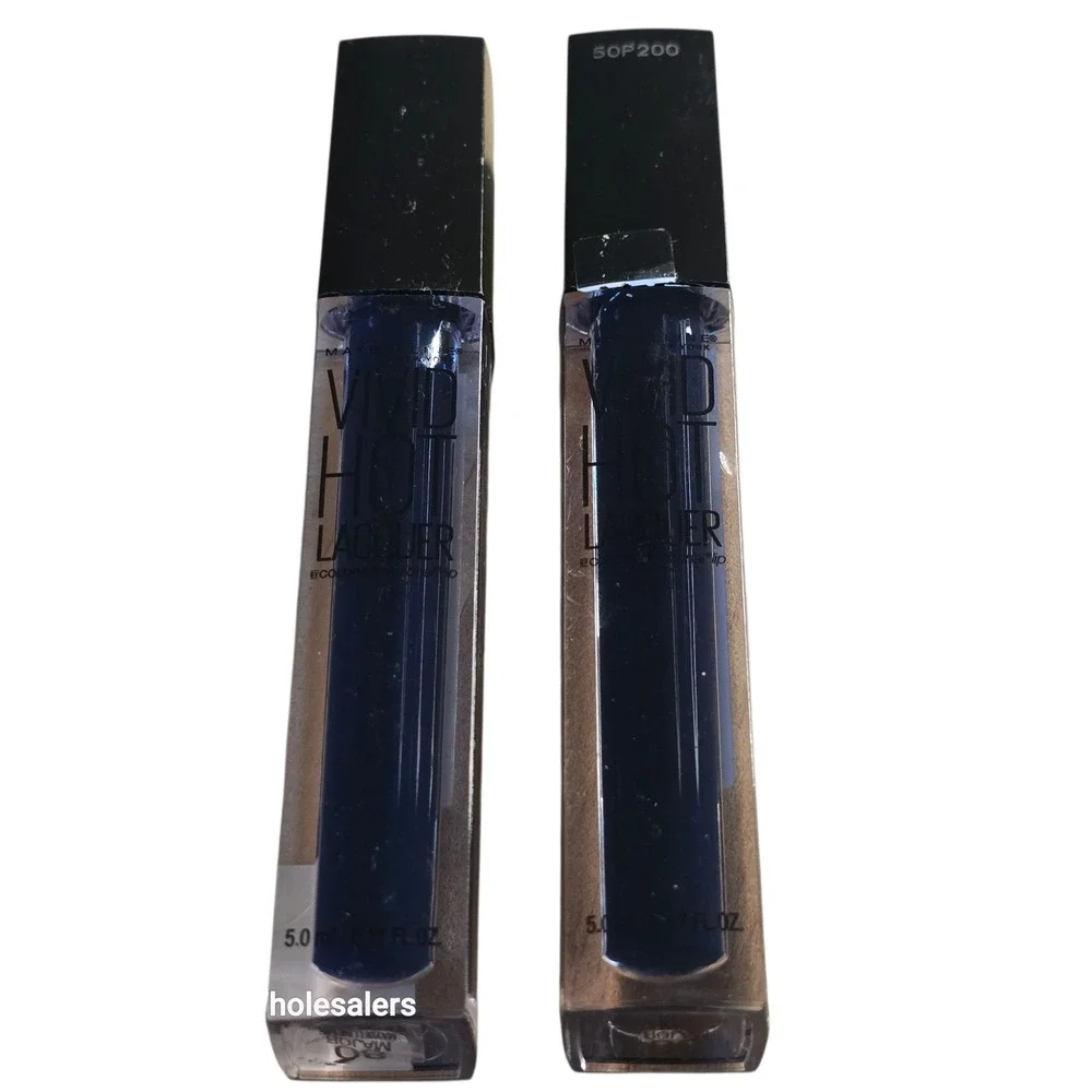Maybelline Vivid‎ Hot Lacquer Blue 80 Major Lip Gloss Beauty Makeup (2 Bottles)
